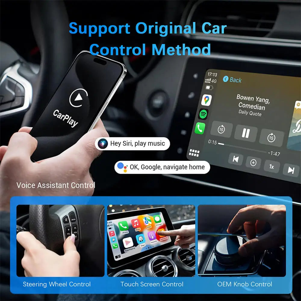 Wireless CarPlay & Android Auto Adapter – Smart Mini Box for Fast Connection