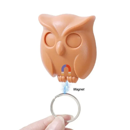 Magnetic Owl Key Holder – Self-Adhesive Wall Hook