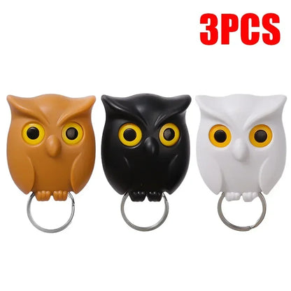 Magnetic Owl Key Holder – Self-Adhesive Wall Hook