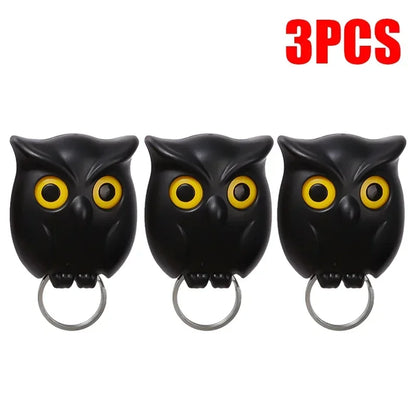 Magnetic Owl Key Holder – Self-Adhesive Wall Hook