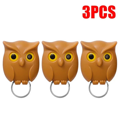 Magnetic Owl Key Holder – Self-Adhesive Wall Hook