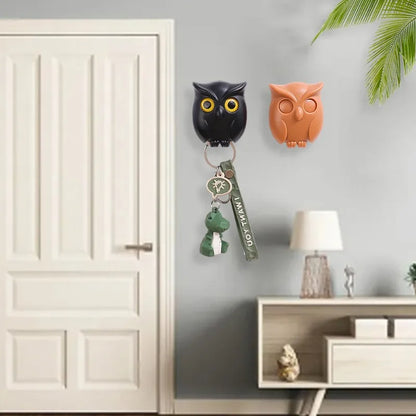 Magnetic Owl Key Holder – Self-Adhesive Wall Hook