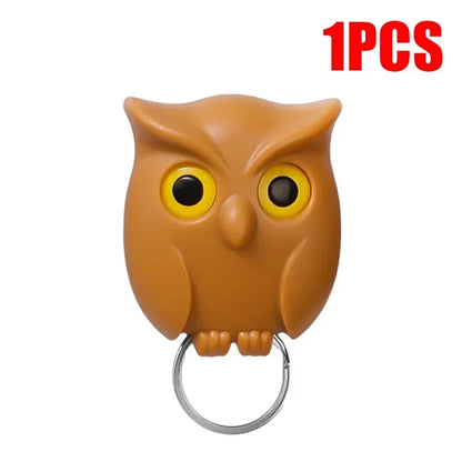 Magnetic Owl Key Holder – Self-Adhesive Wall Hook