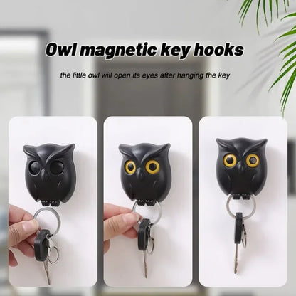Magnetic Owl Key Holder – Self-Adhesive Wall Hook