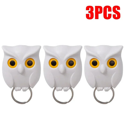 Magnetic Owl Key Holder – Self-Adhesive Wall Hook