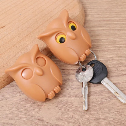 Magnetic Owl Key Holder – Self-Adhesive Wall Hook