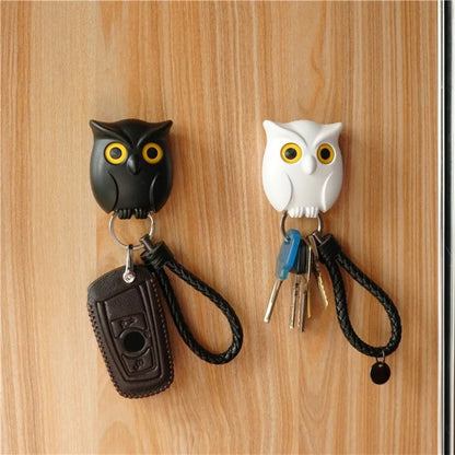 Magnetic Owl Key Holder – Self-Adhesive Wall Hook