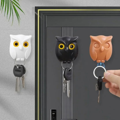 Magnetic Owl Key Holder – Self-Adhesive Wall Hook
