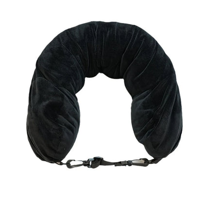 2-in-1 Neck Pillow with Hidden Storage | Refillable & Space-Saving Travel Essential